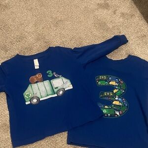 Toddler boy garbage truck shirts